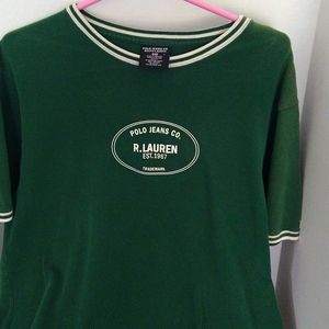 Size large vintage Ralph lauren polo green t-shirt